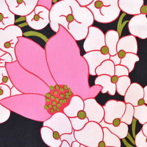 1960s Pink Floral Maxi Skirt Cats Like Us