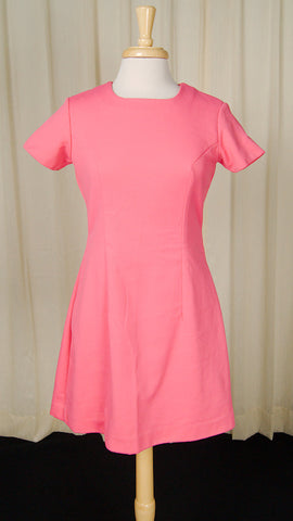 1960s Pink Scooter Dress Cats Like Us