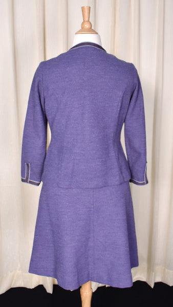 1960s Purple Skirt Suit Set Cats Like Us
