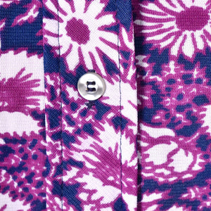 1960s Purple Wildflower Blouse Cats Like Us
