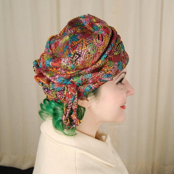 1960s Rainbow Fabric Hat Cats Like Us