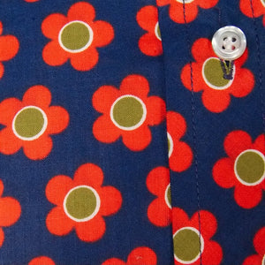 1960s Red Daisy Shirt Cats Like Us