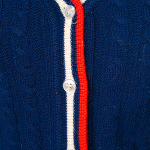 1960s Red White & Blue Cardi Cats Like Us