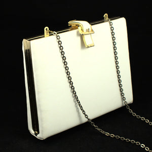 1960s Small White Box Bag Cats Like Us