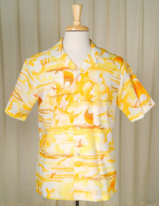 1960s Sunset Hawaiian Shirt Cats Like Us