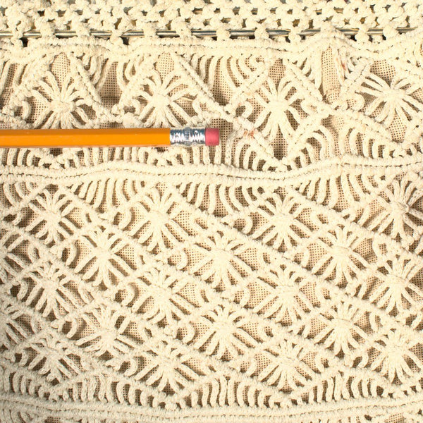 1960s Tan Crochet Handbag Cats Like Us