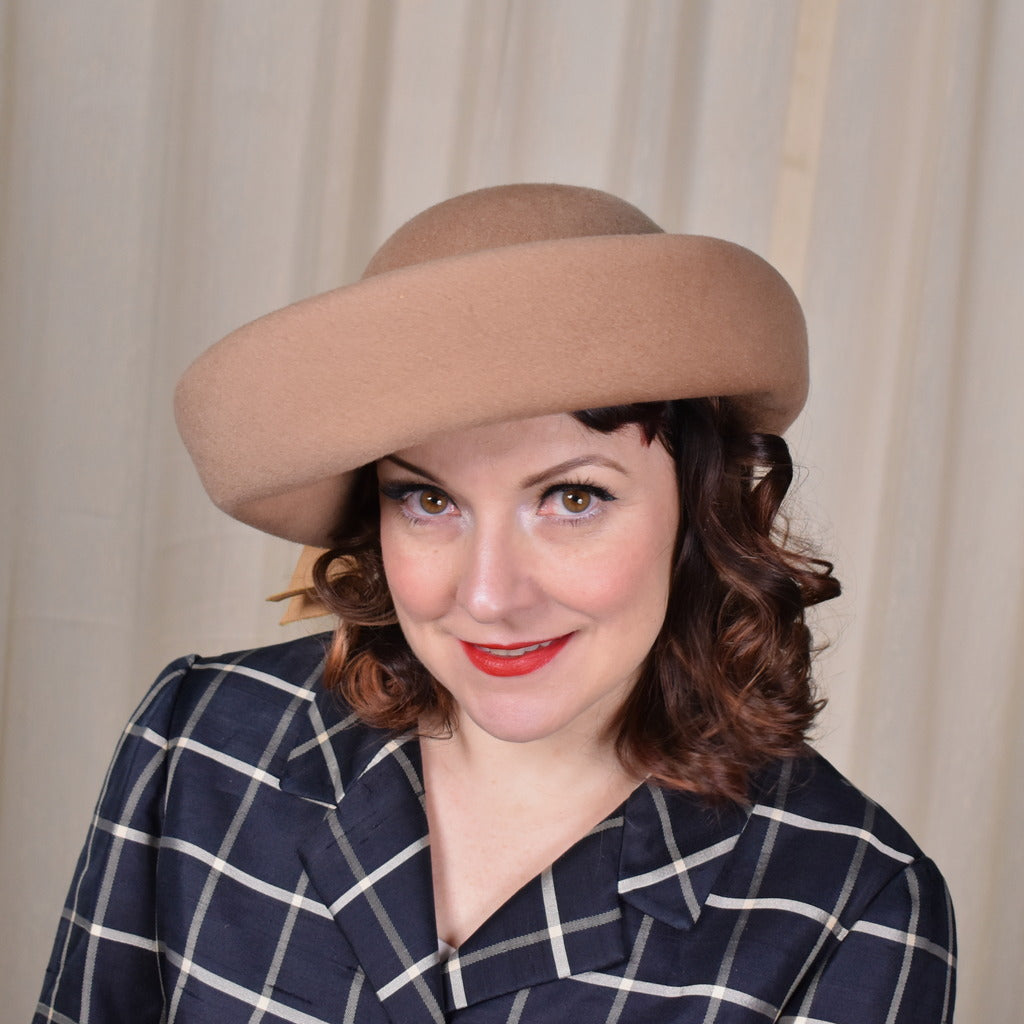 1960s Tan Wool Roll Brim Hat – Cats Like Us