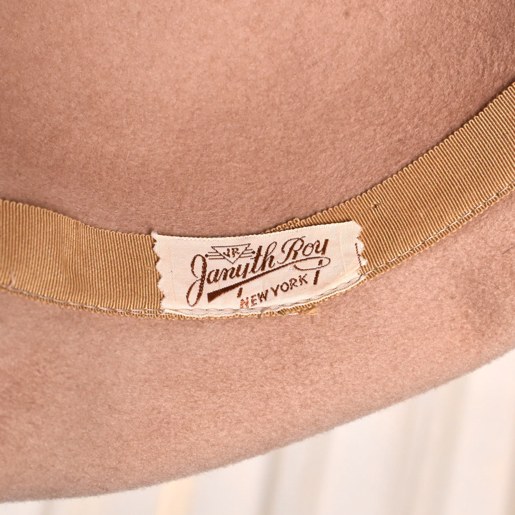 1960s Tan Wool Roll Brim Hat – Cats Like Us