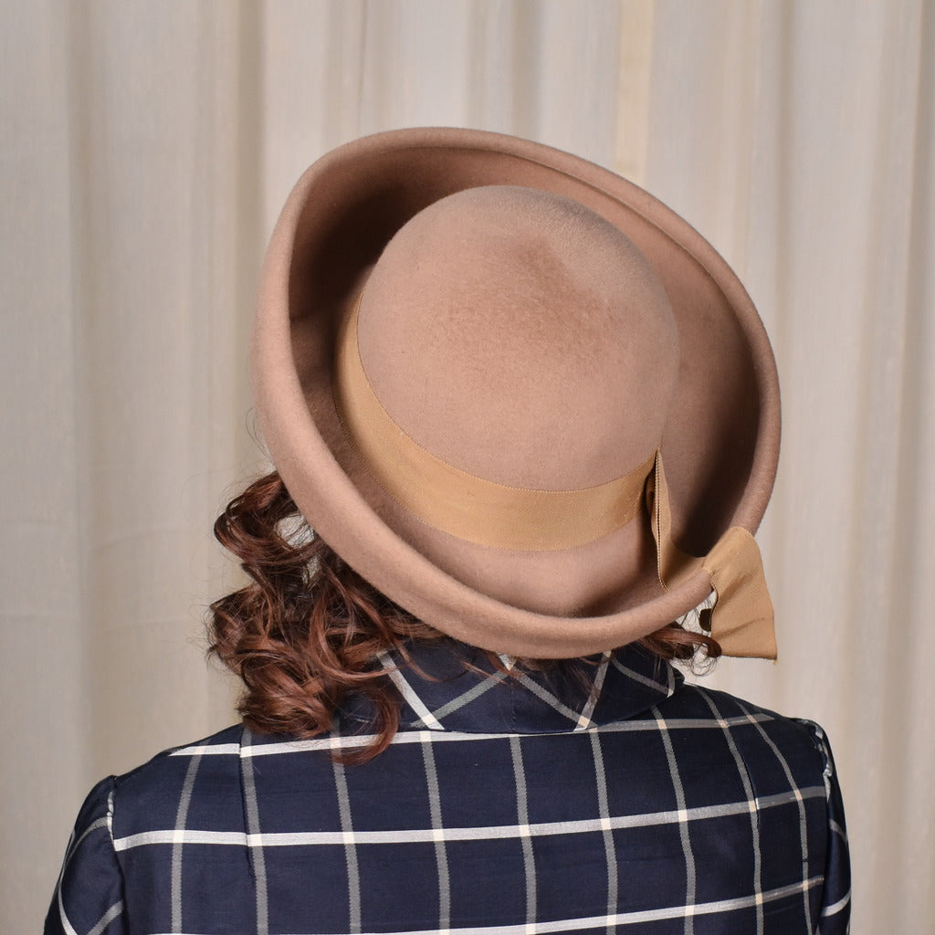 1960s Tan Wool Roll Brim Hat – Cats Like Us