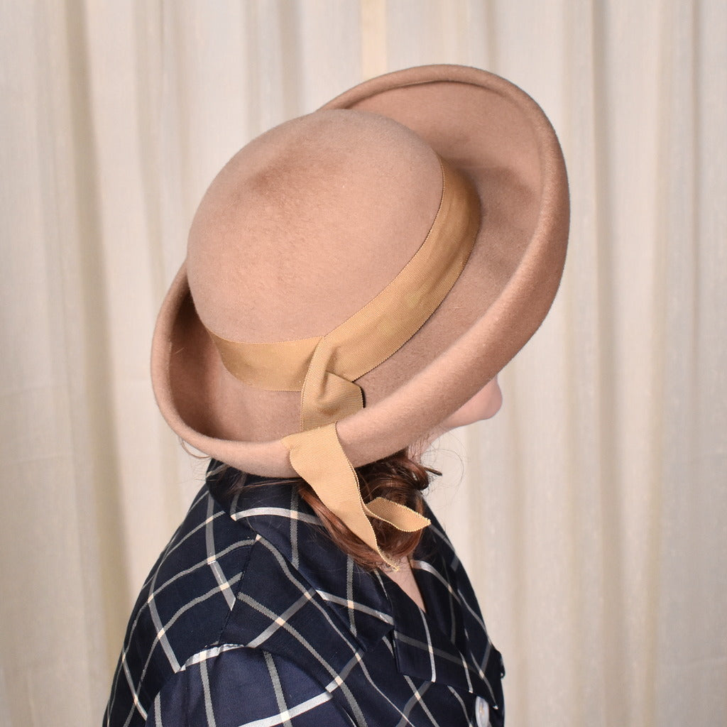 1960s Tan Wool Roll Brim Hat – Cats Like Us
