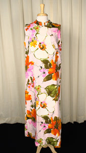 1960s Vintage Asymmetrical Tiki Dress Cats Like Us