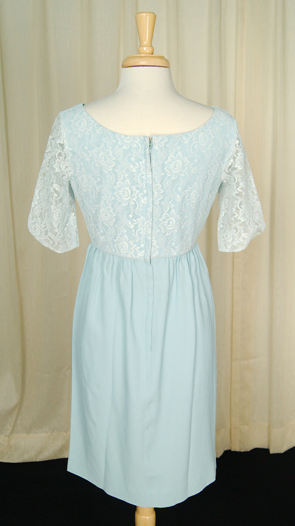 1960s Vintage Baby Blue Wiggle Dress Union Label 1960s Vintage Baby Blue Wiggle Dress Union Label