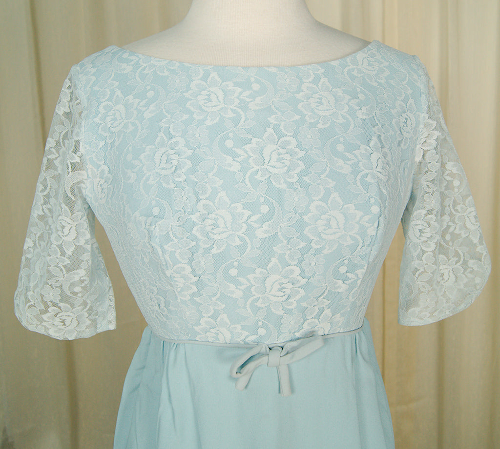 1960s Vintage Baby Blue Wiggle Dress Union Label