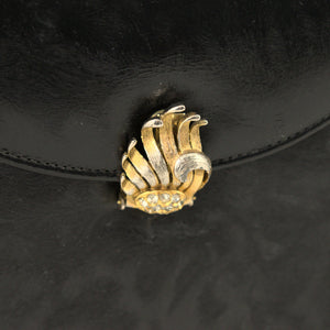 1960s Vintage Black Box Rhinestone Bag Cats Like Us