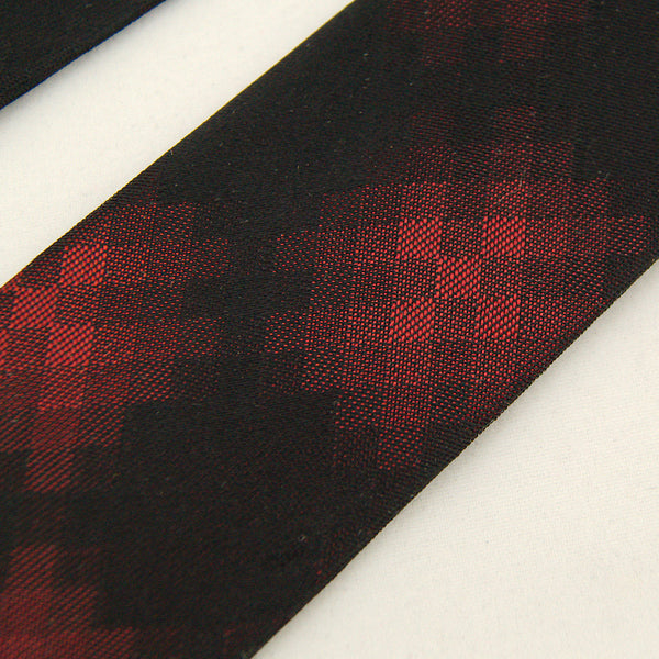 1960s Vintage Black & Red Pixel Tie Cats Like Us