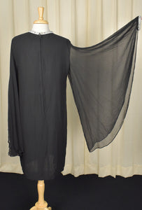 1960s Vintage Butterfly Sleeve Dress Cats Like Us
