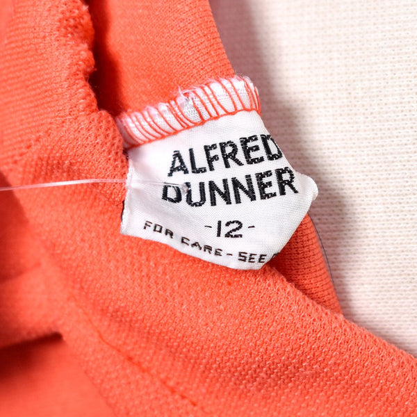 1960s Vintage Coral Pocket A line Skirt by Alfred Dunner Cats Like Us