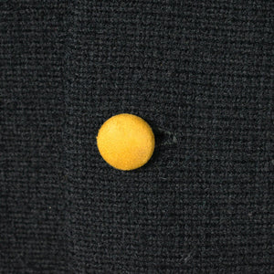 1960s Vintage Men's Black & Mustard Cardigan Cats Like Us