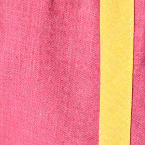 1960s Vintage Pink & Yellow Wrap Skirt by John Meyer of Norwich Cats Like Us