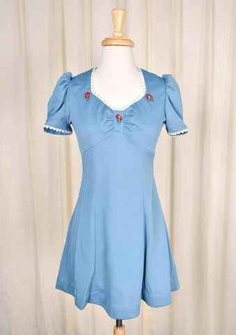 1960s Vintage Scoop Neck Mini Dress Cats Like Us