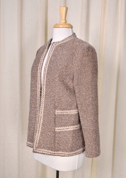 1960s Vintage Tan Chanel Style Jacket Cats Like Us
