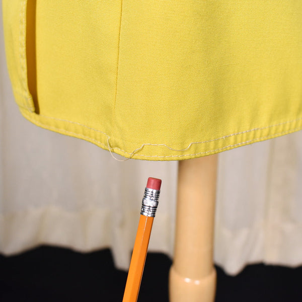 1960s Vintage Yellow Wrap Skirt Cats Like Us