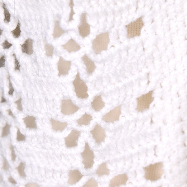 1960s White Crocheted Vest Cats Like Us