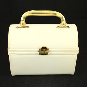 1960s White Patent Box Purse Cats Like Us