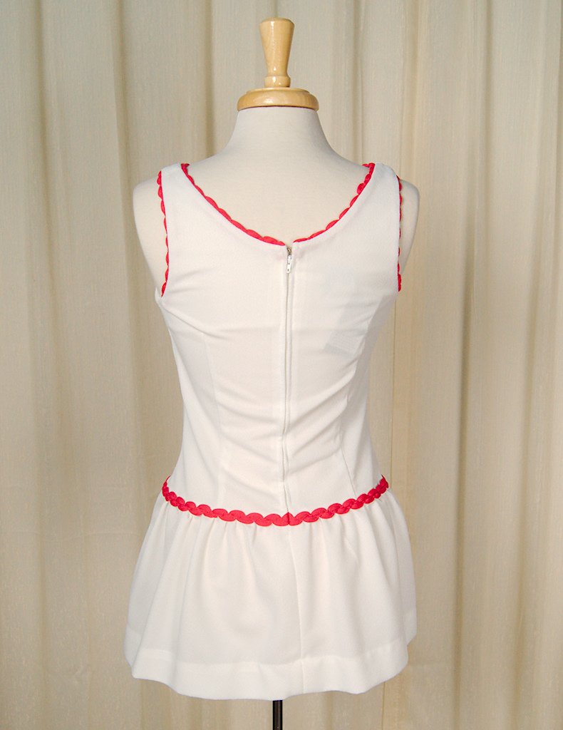 Vintage 1960s White Tennis Mini Dress – Cats Like Us