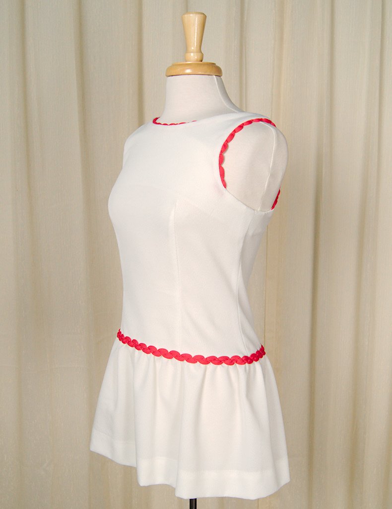 Vintage 1960s White Tennis Mini Dress – Cats Like Us