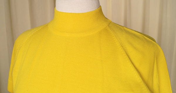 1960s Yellow Raglan Sweater Cats Like Us
