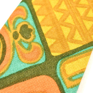 1970s Cotton Tiki Aztec Vintage Tie Cats Like Us