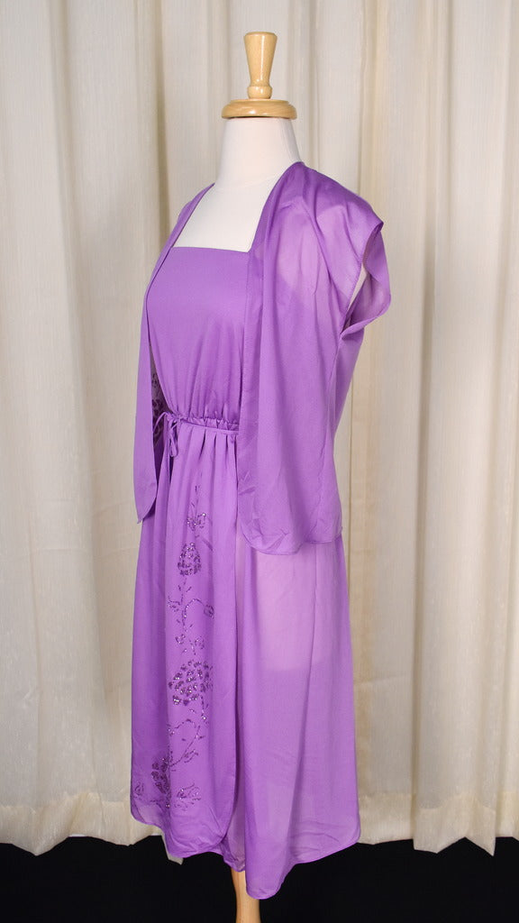 1970s Glitter Vintage Disco Dress Set – Cats Like Us