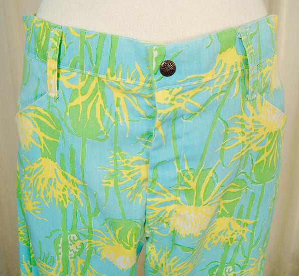 1970s Lilly Floral Pants Cats Like Us