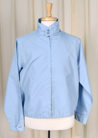 1970s Lt Blue Harrington Jacket Cats Like Us