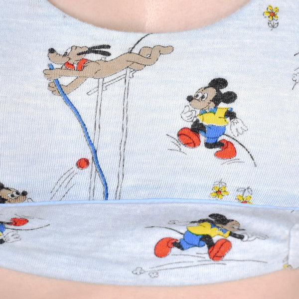 1970s Mickey Mouse Crop Top Cats Like Us