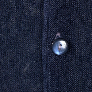 1970s Navy V Neck Cardigan Cats Like Us
