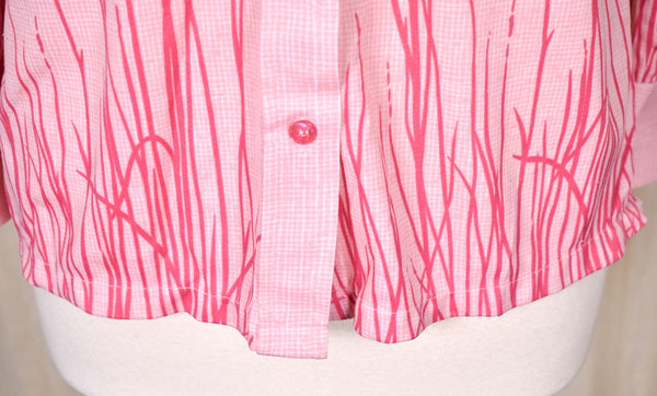 1970s Pink Sunset Blouse Cats Like Us