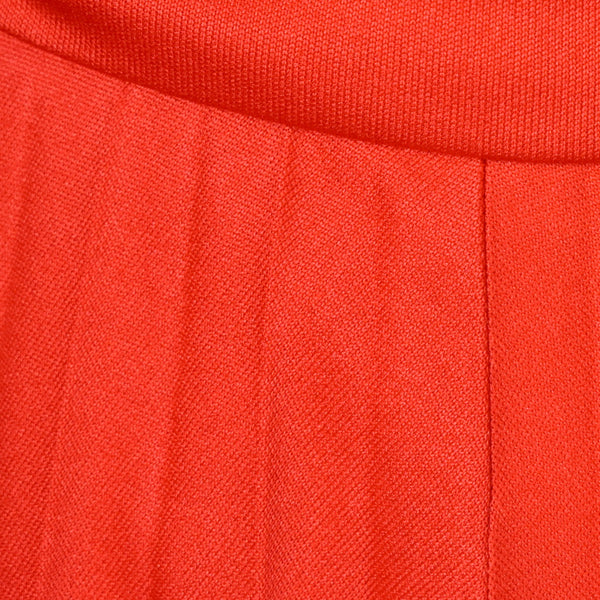 1970s Red Pleated Skirt w Sash Cats Like Us