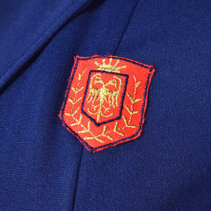 1970s Vintage Blue Eagle Crest Blazer Jacket Cats Like Us