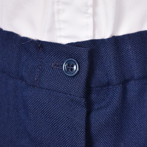 1970s Vintage Blue Pocket Button Skirt Cats Like Us