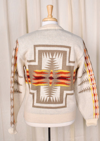 1970s Vintage Pendleton Aztec Sweater Cats Like Us