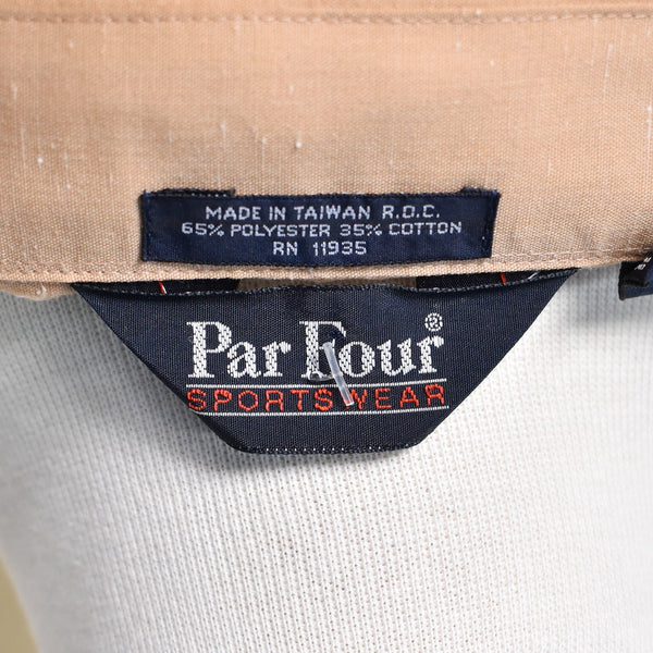 1970s Vintage Tan Pleat Pocket Shirt Cats Like Us