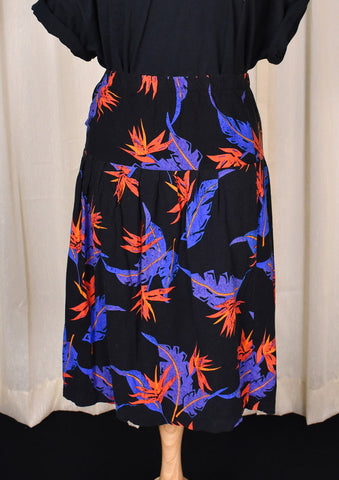 1980s Bird of Paradise Skirt Cats Like Us