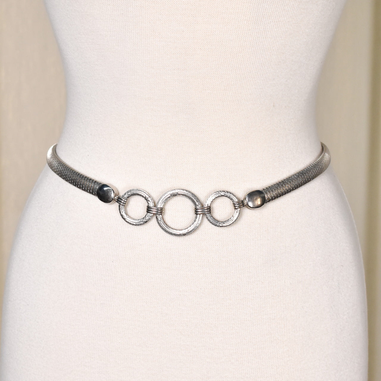 1980s Silver Ring Stretch Belt Cats Like Us