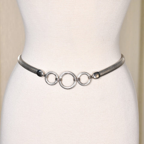 1980s Silver Ring Stretch Belt Cats Like Us