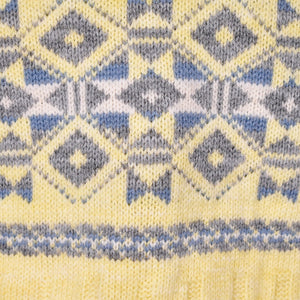 1980s Vintage Grey & Blue Cream Sweater Cats Like Us