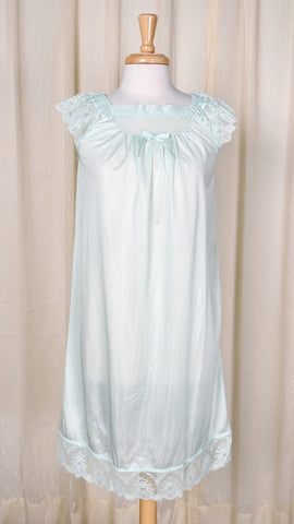 1980s Vintage NWOT Mint Lace Night Gown Cats Like Us