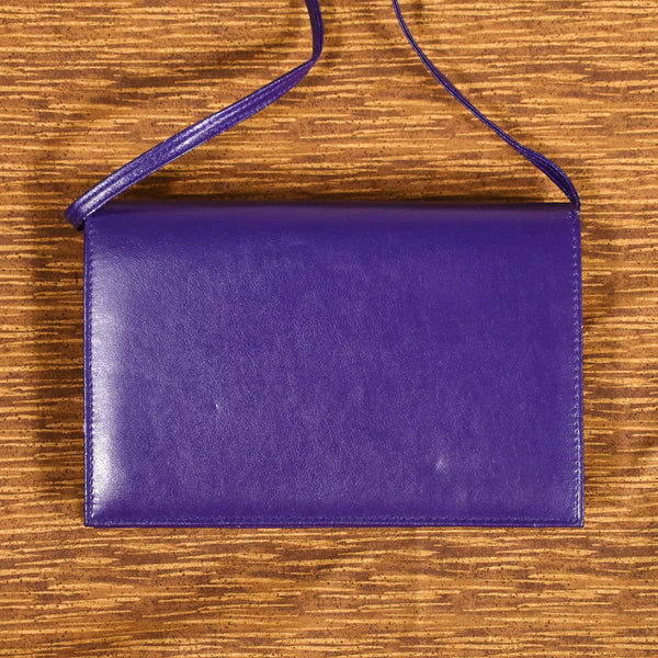 1980s Vintage Purple Messenger Bag Cats Like Us