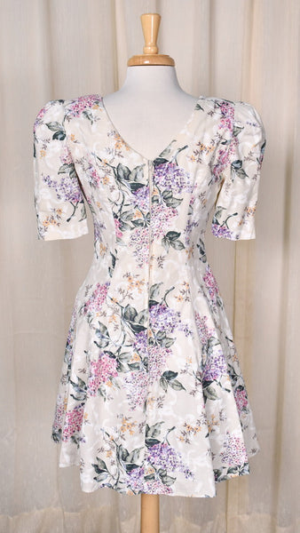 1990s Floral A-line Dress Cats Like Us